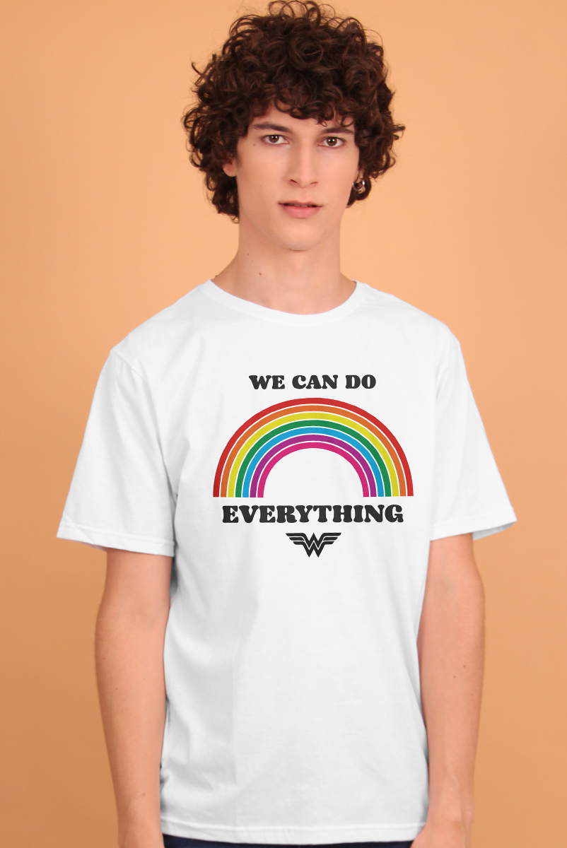 Camiseta Masculina Mulher Maravilha We Can Do Everything