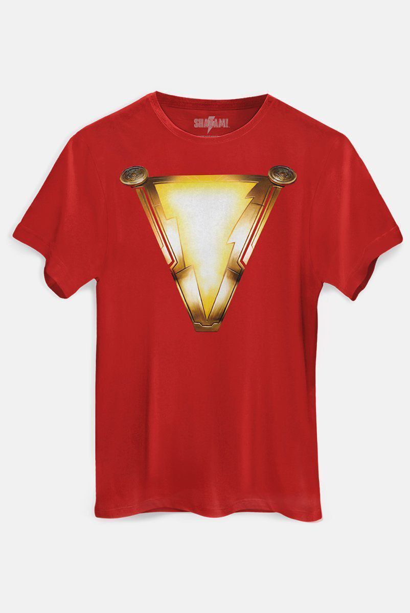 Camiseta Masculina Shazam Uniforme