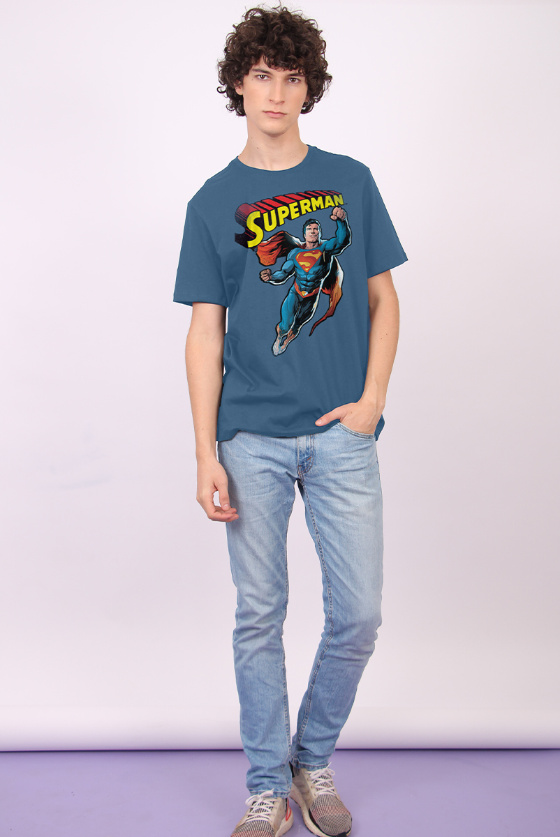 Camiseta Masculina Superman 80 Anos Smile