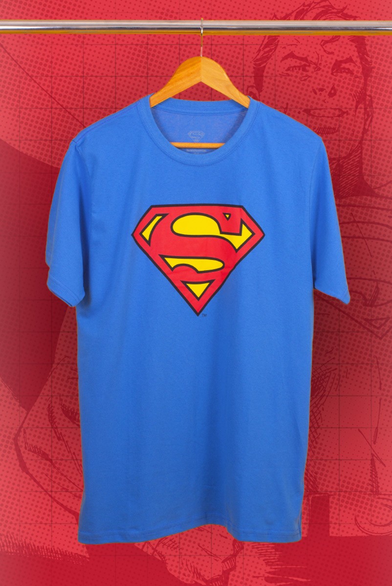 Camiseta Masculina Superman Logo Oficial