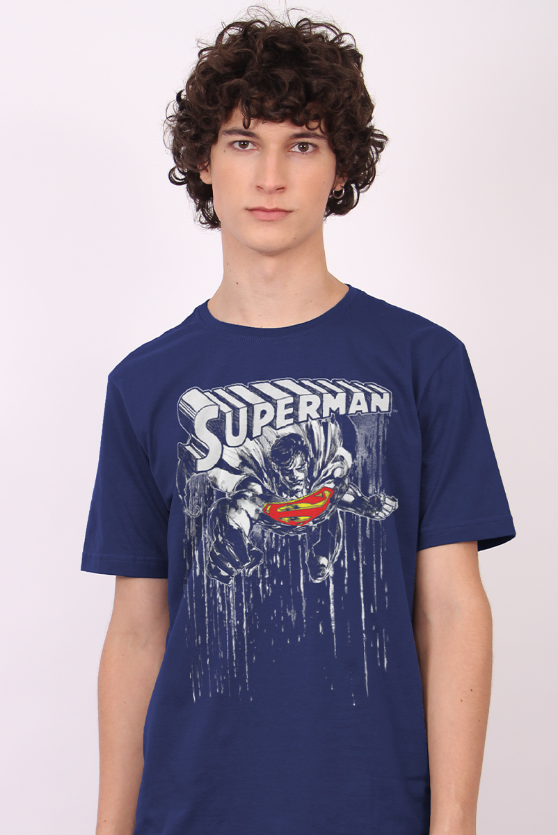 Camiseta Masculina Superman Melting Color