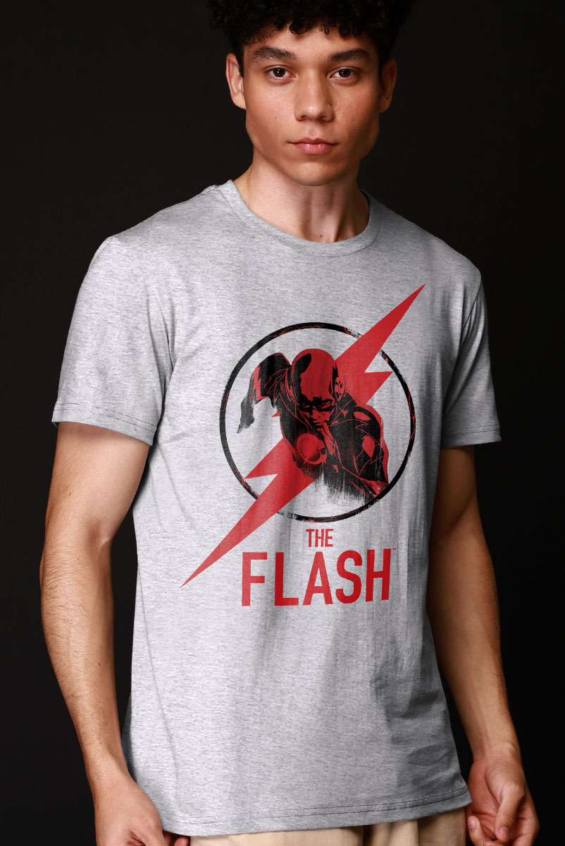 Camiseta Masculina The Flash Busto