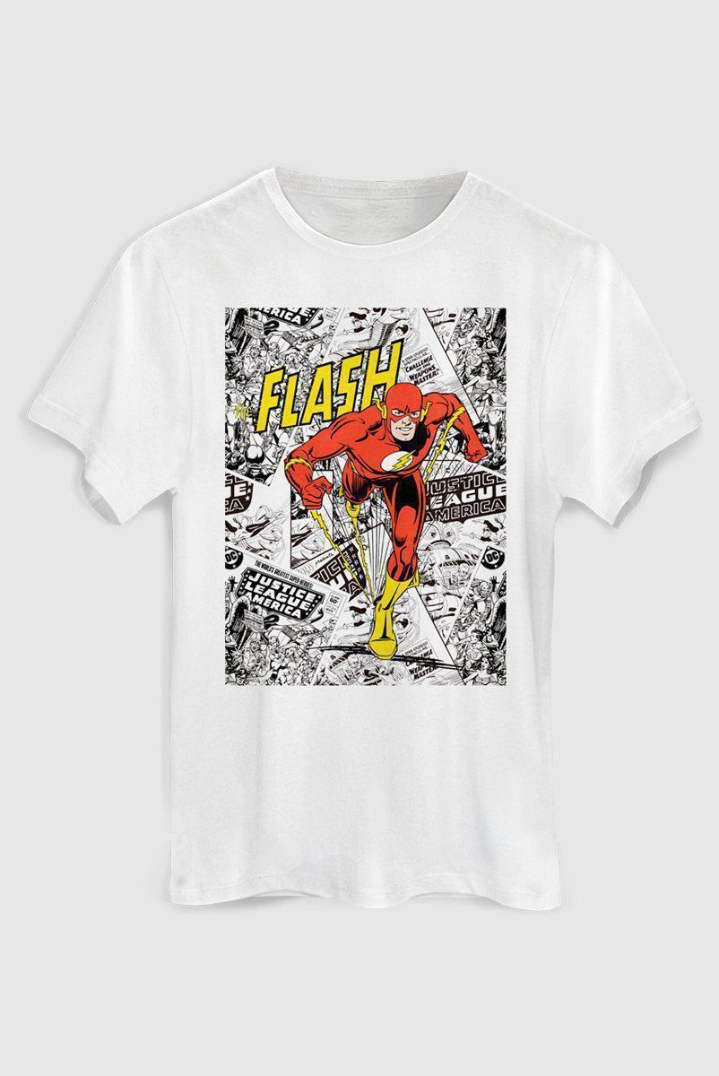 Camiseta Masculina The Flash Justice