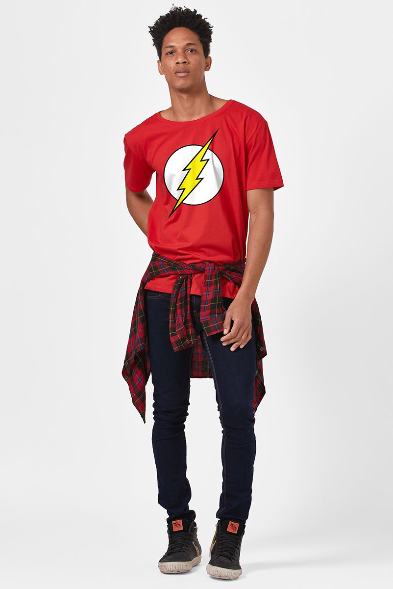 Camiseta Masculina The Flash Logo