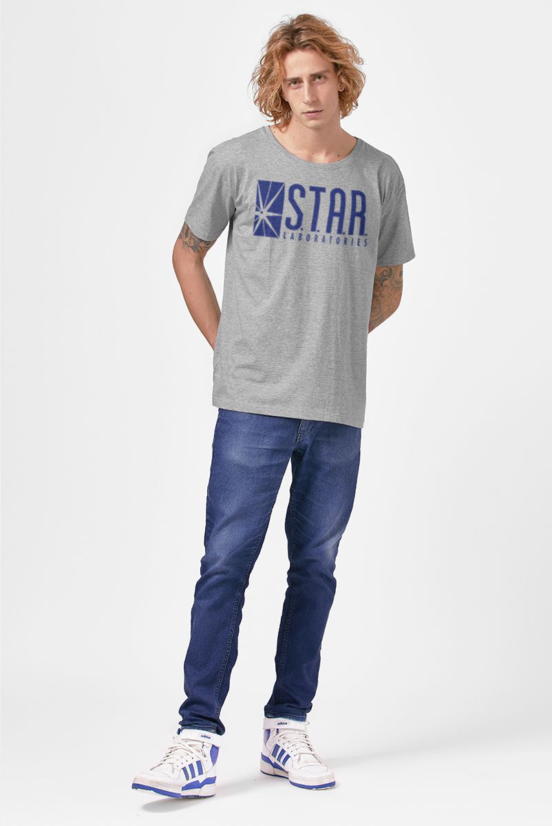 Camiseta Masculina The Flash STAR Laboratories