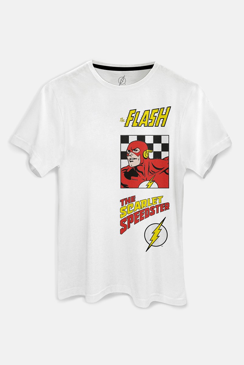 Camiseta Masculina The Flash The Scarlet Speedster