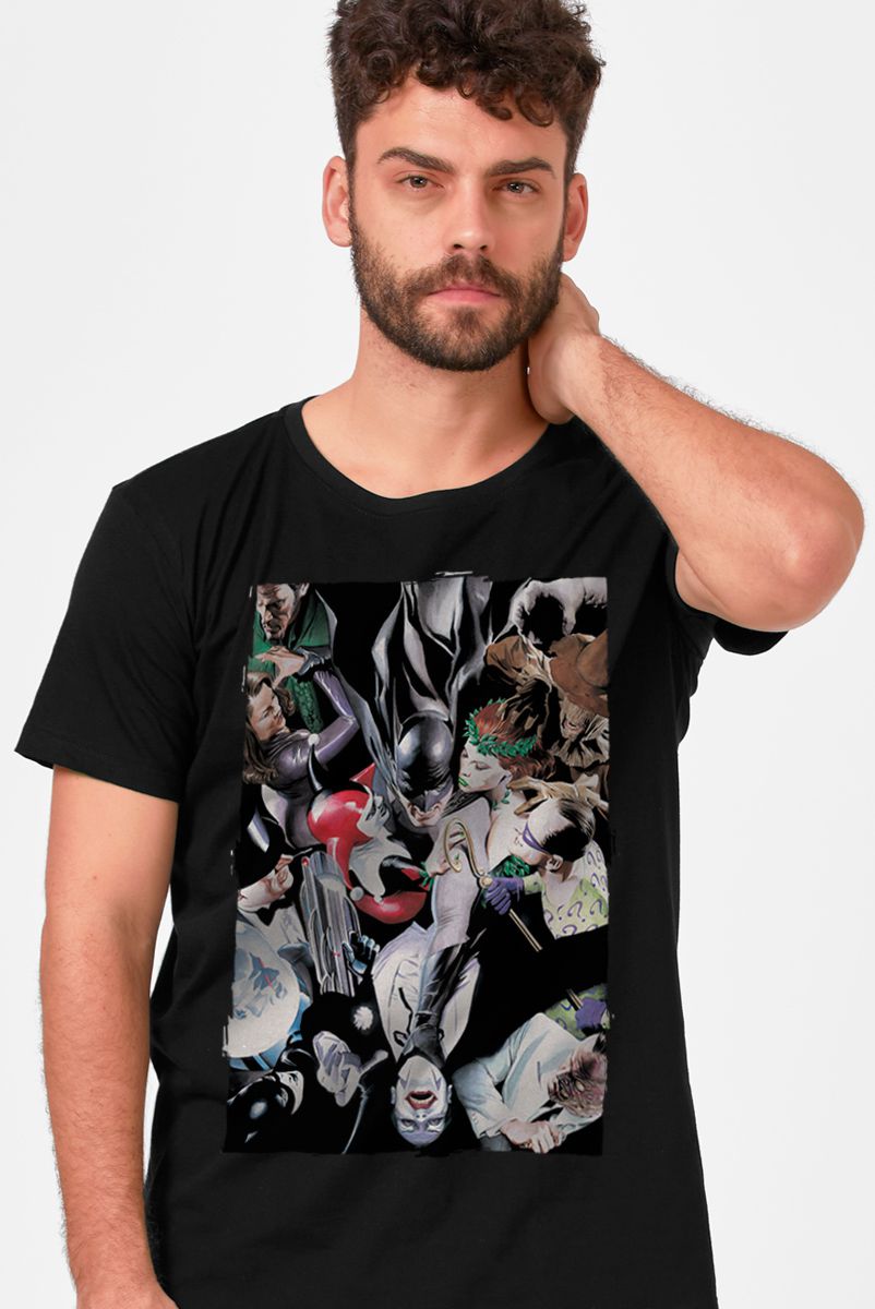 Camiseta Masculina Vilões de Gotham Alex Ross