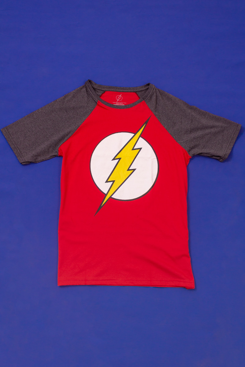 Camiseta Raglan Masculina The Flash Logo