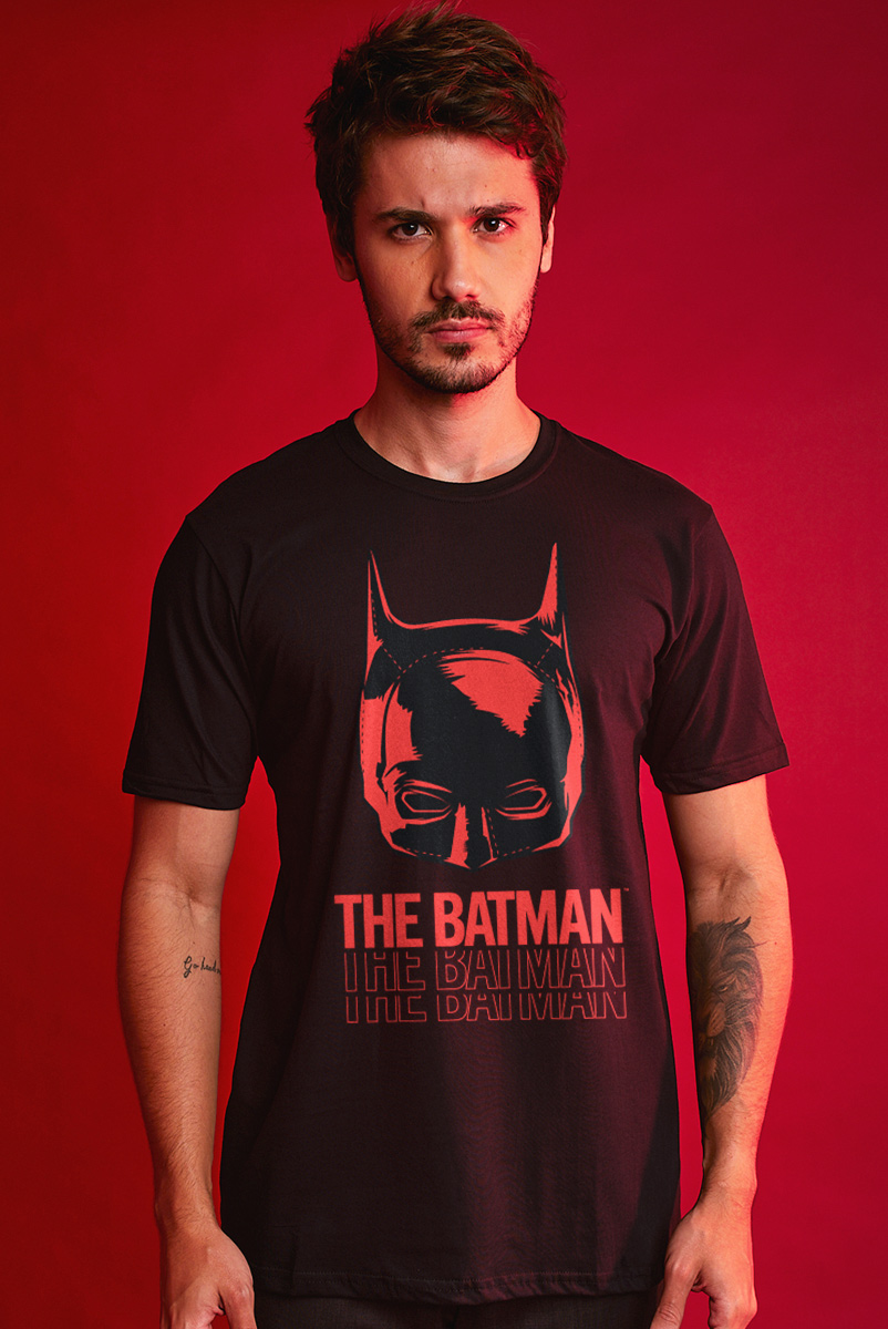 Camiseta Unissex The Batman Máscara