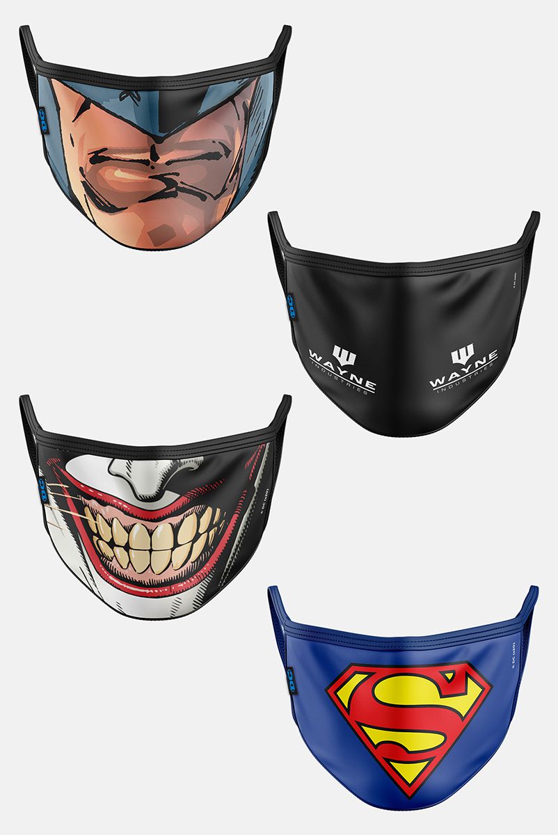 Kit com 4 Máscaras DC Comics Men