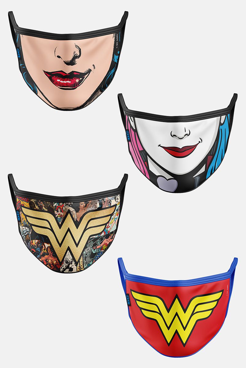 Kit com 4 Máscaras DC Comics Women