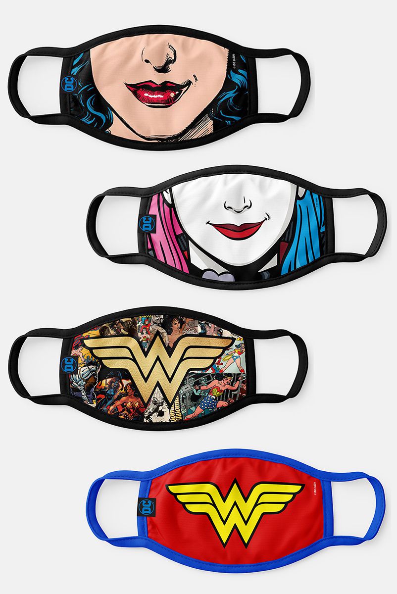 Kit com 4 Máscaras DC Comics Women