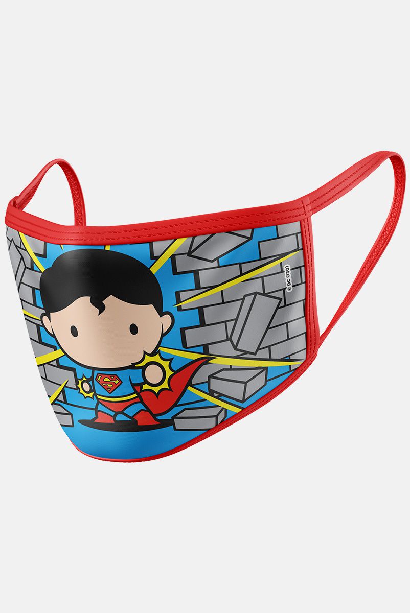 Máscara Infantil Superman Chibi