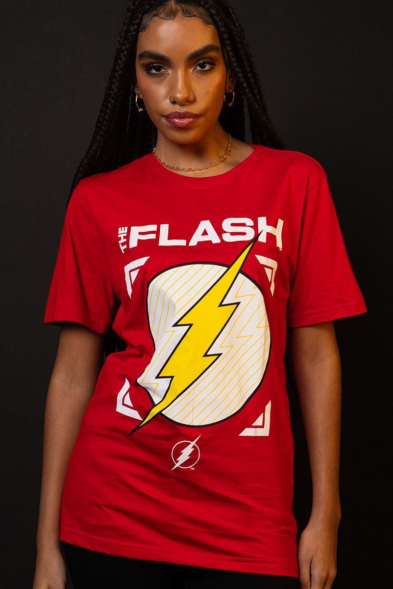 T-shirt Feminina The Flash Logo