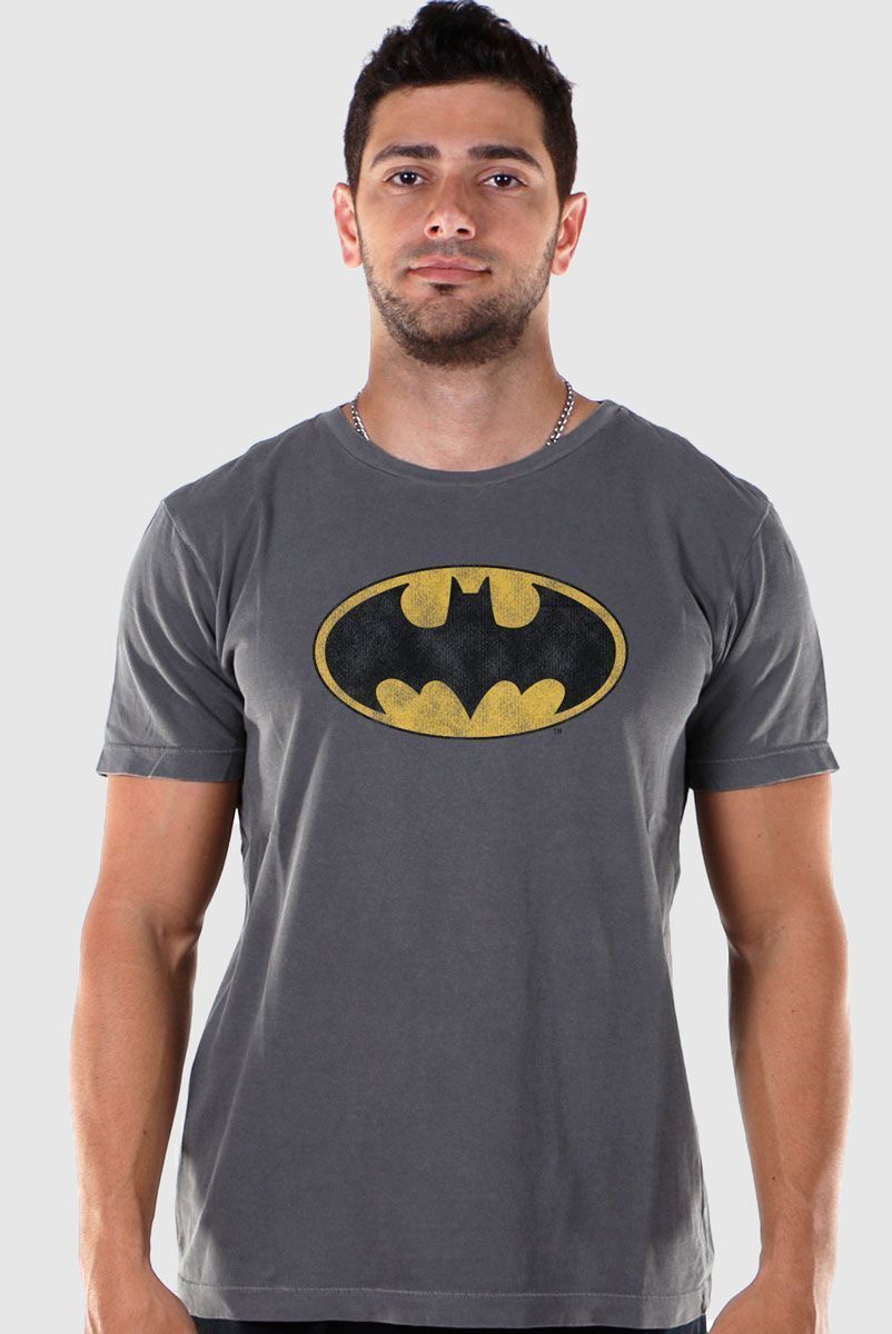 T-shirt Premium Masculina Batman Logo Clássico