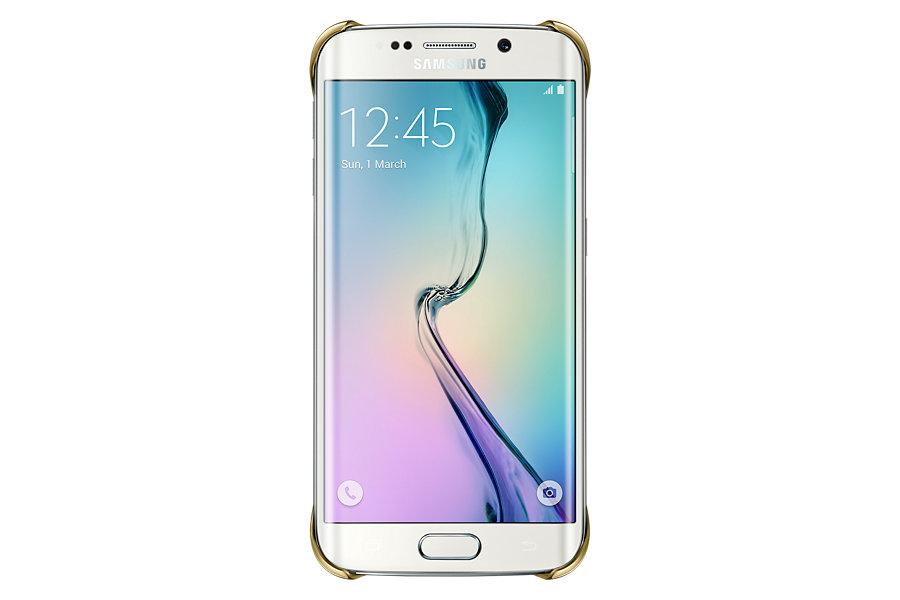 Capa Protetora Clear Galaxy S6 Edge Borda Dourada EF-QG925BFEGBR - Samsung