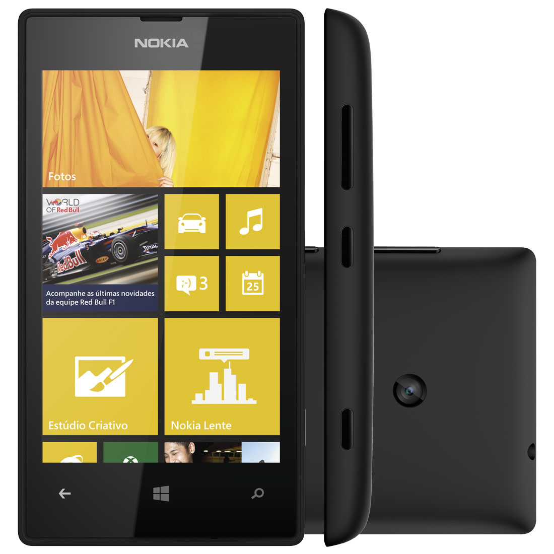 Smartphone Lumia 520 - Windows Phone 8, Camera 5MP, Dual Core 1GHz, 8GB, Wi-Fi, 3G (Desbloqueado) Preto