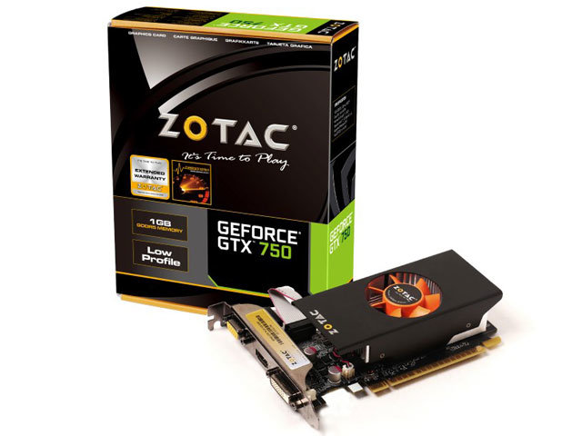Placa de Vídeo Geforce GTX750 1GB DDR5 Perfil Baixo 128Bit ZT-70702-10M - Zotac