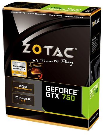 Placa de Vídeo Geforce GTX750 2GB DDR5 128Bit ZT-70704-10M - Zotac