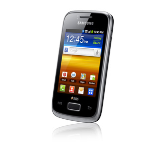 Smartphone Desbloqueado Galaxy Y Duos GT-S6102B Preto com Dual Chip, Android 2.3, Wi-Fi, 3G, GPS, Camera 3MP e MP3