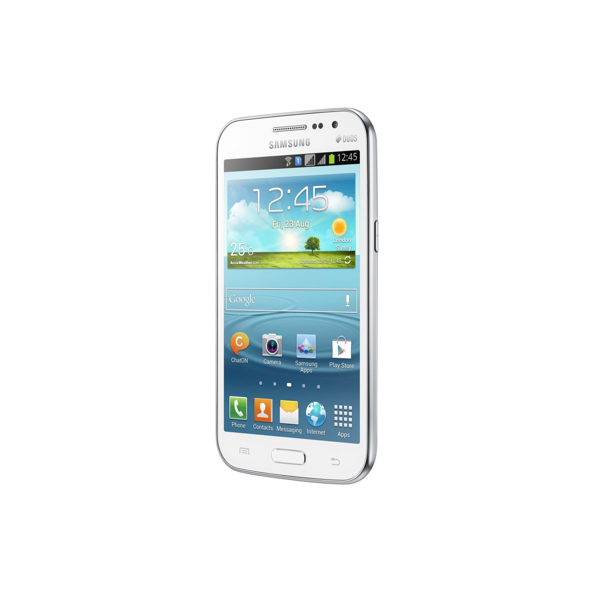 Smartphone Desbloqueado GT-I8552B Galaxy Win Duos Branco com Dual Chip, Tela de 4.7, Android 4.1, Processador Quad Core