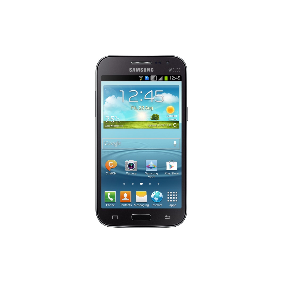 Smartphone Desbloqueado GT-I8552B Galaxy Win Duos Cinza com Dual Chip, Tela de 4.7, Android 4.1, Processador Quad Core