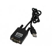Cabo Conversor USB para Serial RS232 DB9 IMM Preto AD0231 - OEM