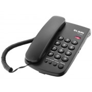 Telefone de Mesa Com Fio Preto TCF-2000 (42TCF2000000) - Elgin