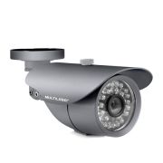Câmera Externa Sensor Sony CCD 1/3 Infravermelho 25m Anti Vandalismo SE003 Cinza