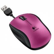 Mouse Optico Retratil USB M125 Rosa - Logitech