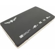 Case 2,5 USB Sata até 1TB IMM de Alumínio com Capa Preto/Branco CS0004 - Fly Ace