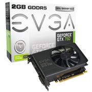 Placa de Vídeo GeForce GTX 750 2GB DDR5 128 bits PCI-Express 3.0 x16 02G-P4-2752-KR - EVGA