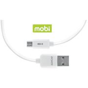 Cabo Micro USB 21677 Branco Linha Mobi - Pcyes
