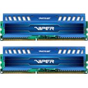 Memória Viper 3 8GB (2x4GB) DDR3 1600Mhz PV38G160C9KBL Azul - Patriot