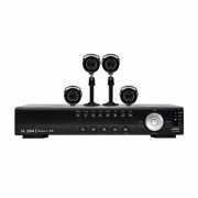 Kit de Vigilancia Digital CFTV DVR 8 Canais C/4 Cameras CMOS DK8-C1804CM (17680-4) - Vonnic