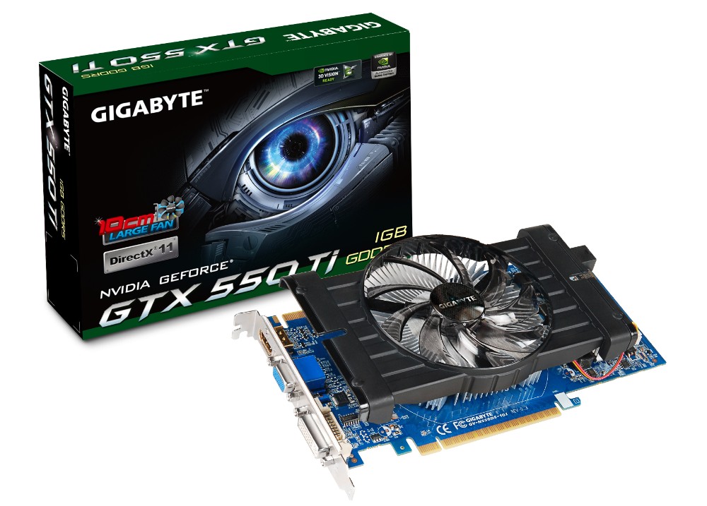 Placa de Video GeForce GTX550TI 1GB DDR5 192Bits GV-N550D5-1GI - Gigabyte