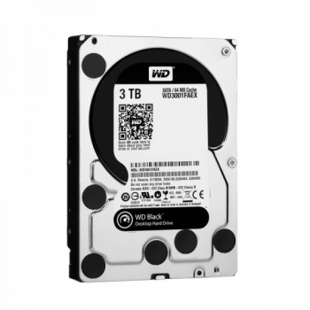 Hard Disk 3TB 7200RPM 64MB Sata III Caviar Black WD3001FAEX - Western Digital