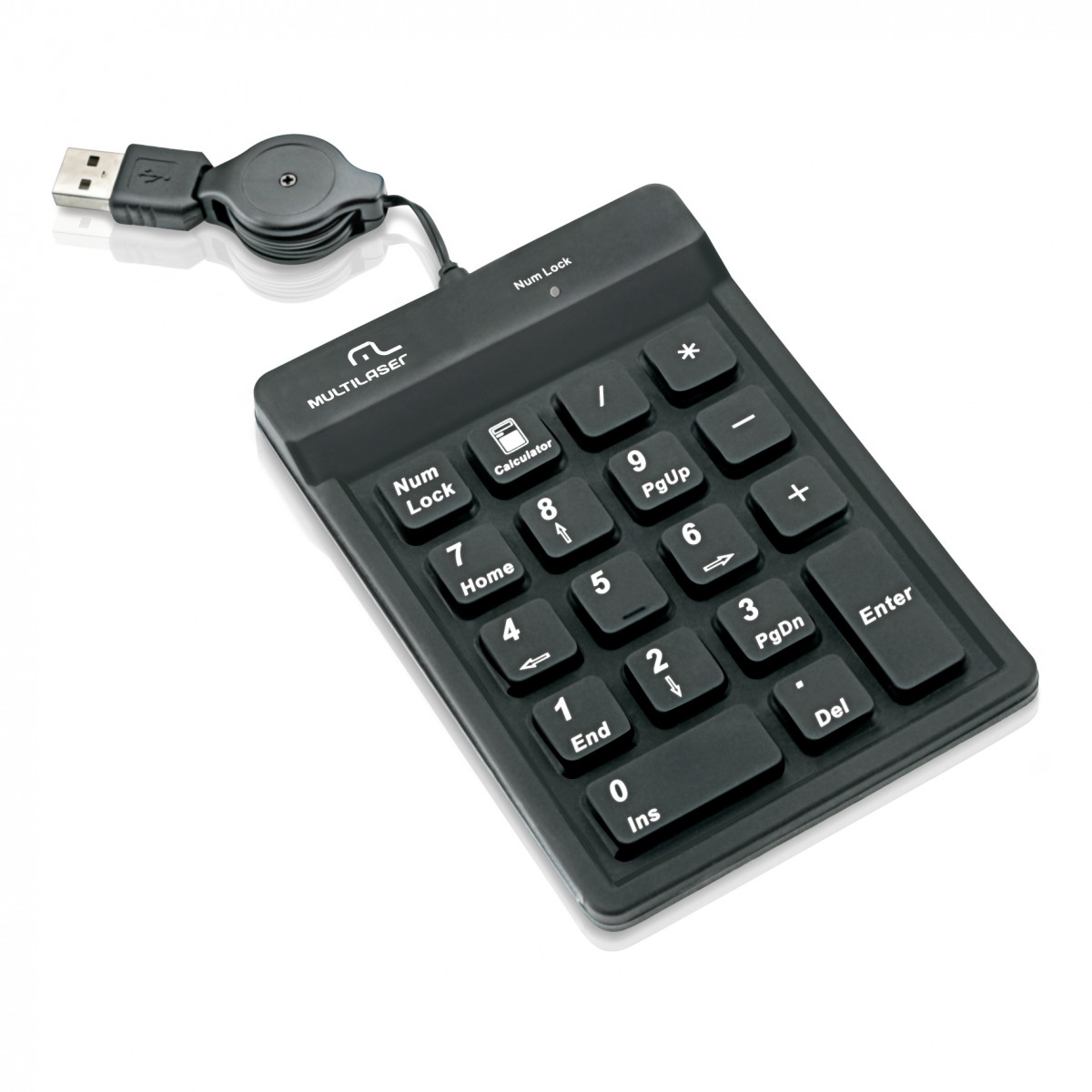 Teclado Numerico USB Preto TC096 - Multilaser