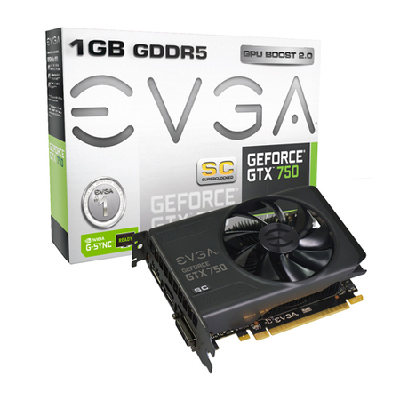 Placa de Video GeForce GTX750 1GB DDR5 128Bits Superclocked 01G-P4-2753-KR - EVGA