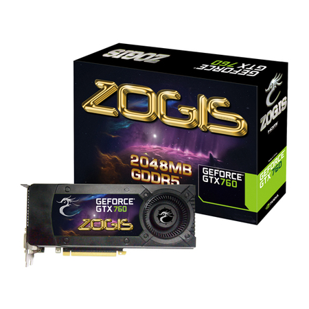 Placa de Vídeo GeForce GTX760 2GB DDR5 256B ZOGTX760-2GD5H - Zogis