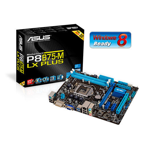 Placa Mãe P8B75-M LX PLUS LGA 1155 DDR3 i3/i5/i7 (V/S/R) - ASUS