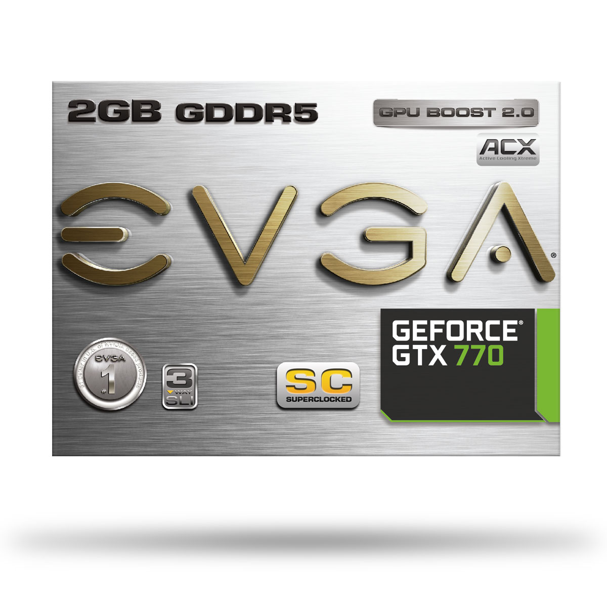Placa de Video GeForce GTX770 2GB DDR5 256Bits Superclocked 02G-P4-2776-KR - EVGA