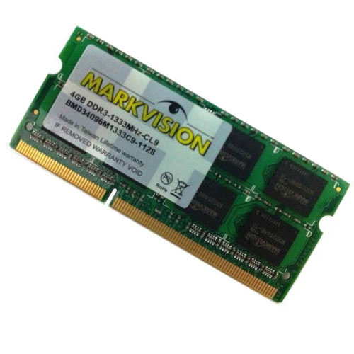 Memoria para Notebook 4GB 1333Mhz DDR3 SODIMM - Markvision