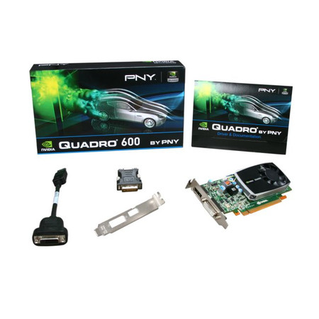 Placa de Video Grafica Quadro 600 1GB DDR3 128Bits VCQ600-PORPB - PNY