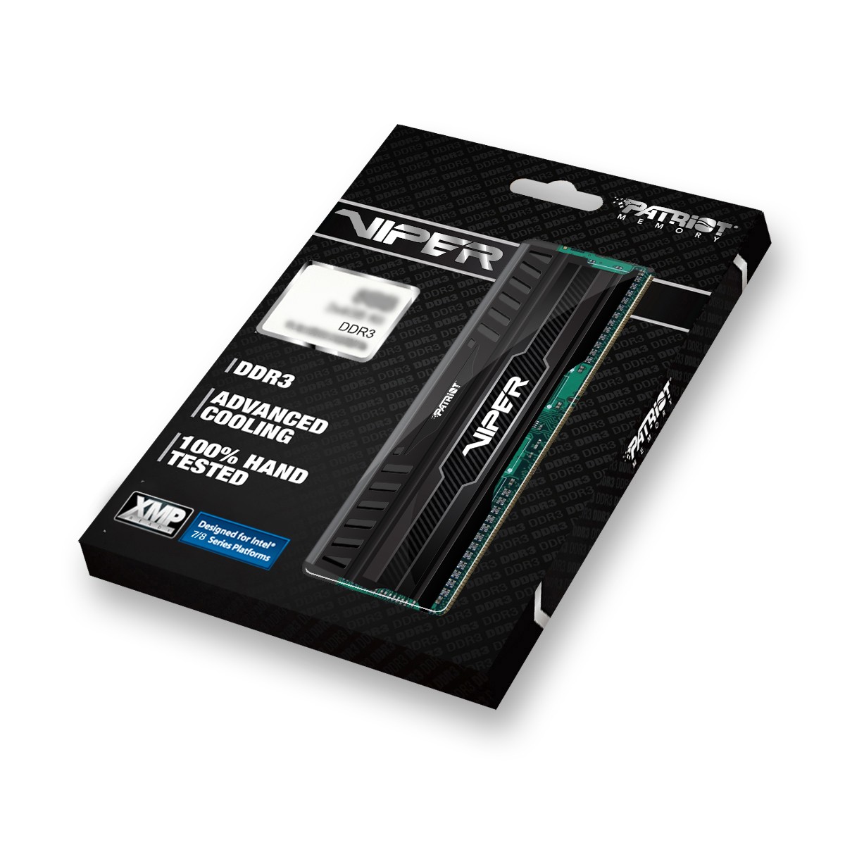 Memoria Viper 3 Black Mamba 16GB (4 x 4GB) DDR3 1600MHz Quad Channel Memory Kit PV316G160C9QK - Patriot