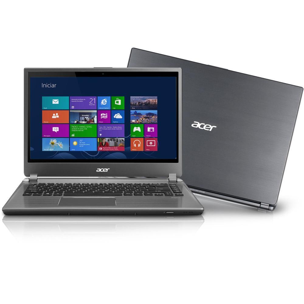 Ultrabook M5-481T-6195 Core i5 4GB 500GB + 20GB SSD DVD-RW LED 14 Windows 8 - Acer