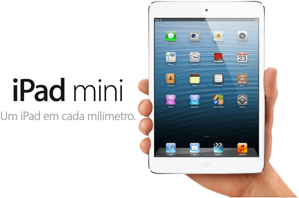 iPad mini 64GB 3G e Wi-Fi Branco MD539BR/A - Apple