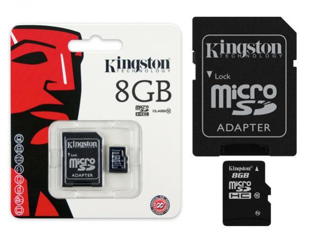Cartao de Memoria 8GB Micro SDHC Classe 10 SDC10/8GB - Kingston