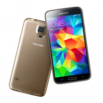 Smartphone Galaxy S5 com Android 4.4, Quad Core 2.5 Ghz e Câmera de 16 MP com Flash Dourado LED SM-G900M - Samsung