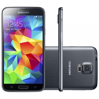 Smartphone Galaxy S5 com Android 4.4, Quad Core 2.5 Ghz e Câmera de 16 MP com Flash Preto LED SM-G900M - Samsung
